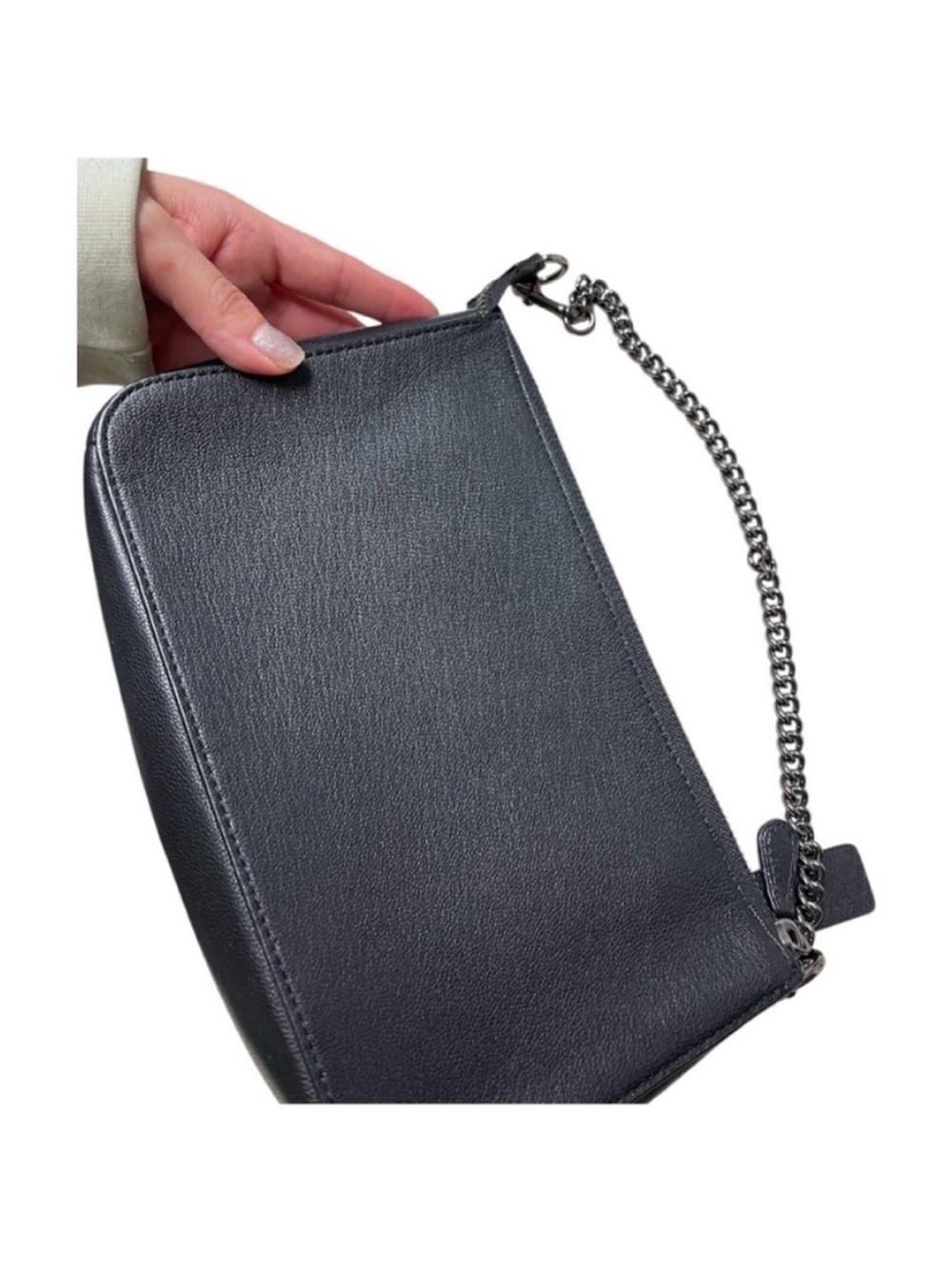 Coach New Leaf Print Nolita 24 58412E Leather and Calf
Hair Teal Walnut Purse - Picture 13 of 16